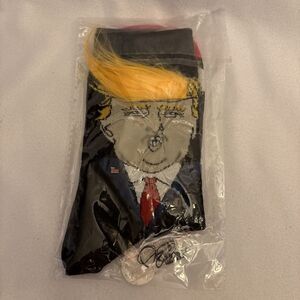 President 2024 Donald Trump 3D HAIR Socks Republican MAGA Socks Gift w/ Comb,NEW